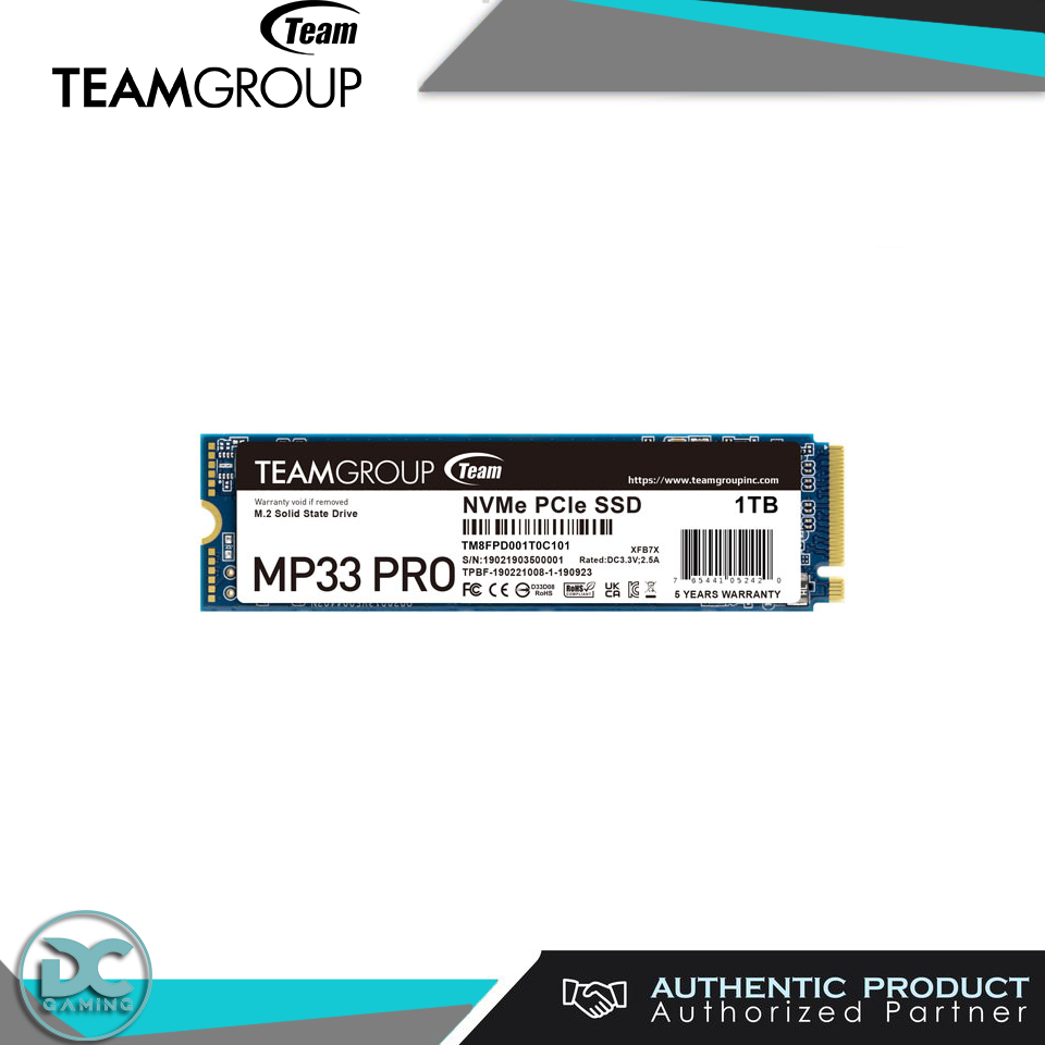 1TB Teamgroup MP33 NVME 